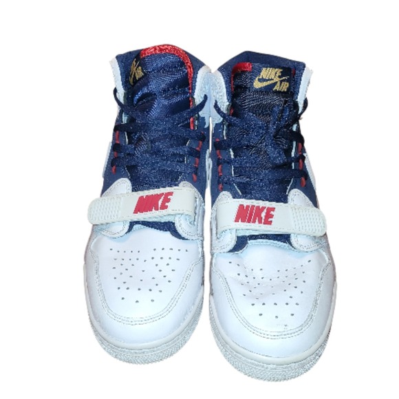 Jordan Legacy 312 Dream Team AV3922-101 White Navy Red Gold Sz 10.5 - Picture 2 of 13